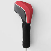 Custom Diagonal Tomato Red Hybrid Golf Head Cover Headcover (angewinkelt)
