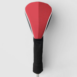 Custom Diagonal Tomato Red Hybrid Golf Head Cover Headcover
