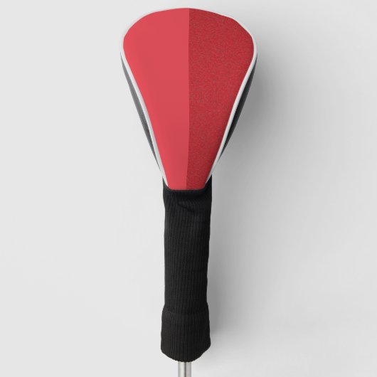 Custom Diagonal Tomato Red Hybrid Golf Head Cover Headcover (Vorderseite)