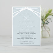 Custom Diamond 60. Wedding Anniversary Party Folieneinladung (Stehend vorne)