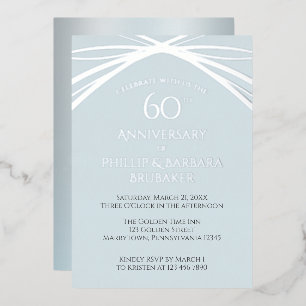 Custom Diamond 60. Wedding Anniversary Party Folieneinladung