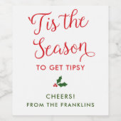 Custom Dies ist die Jahreszeit, um die Zivilisatio Weinetikett (Einzelnes Label)