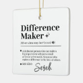 Custom Difference Maker, Mentor Appreciation Gift  Keramikornament (Links)