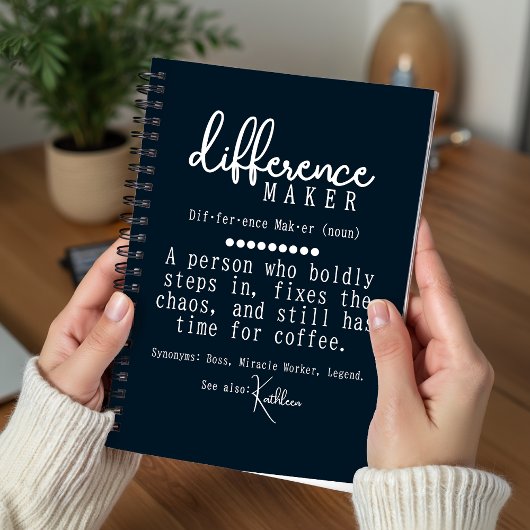 Custom Differenzial Maker Journal, Boss Teacher Ge Notizblock