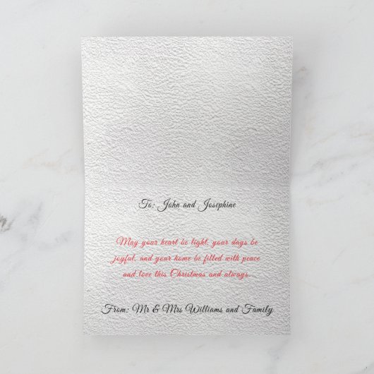 Custom Digital Add Your Face 4 Photo Elves Funny Karte (Innenseite)