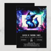 Custom Digital Cat Geburtstag Einladung (Vorne/Hinten)