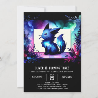 Custom Digital Cat Geburtstag Einladung