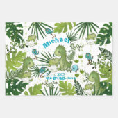 Custom Dino-mite Any Occasion Geschenkpapier Set (Vorderseite)