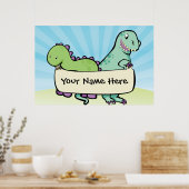 Custom Dino Poster (Küche)