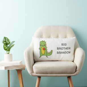 Custom Dinosaur Baby Boy - Big Brother Lendenkissen