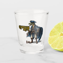 Custom Dinosaur Pirate Shot Glass Schnapsglas