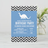 Custom Dinosaurier Geburtstagsparty Einladung für  (Stehend Vorderseite)