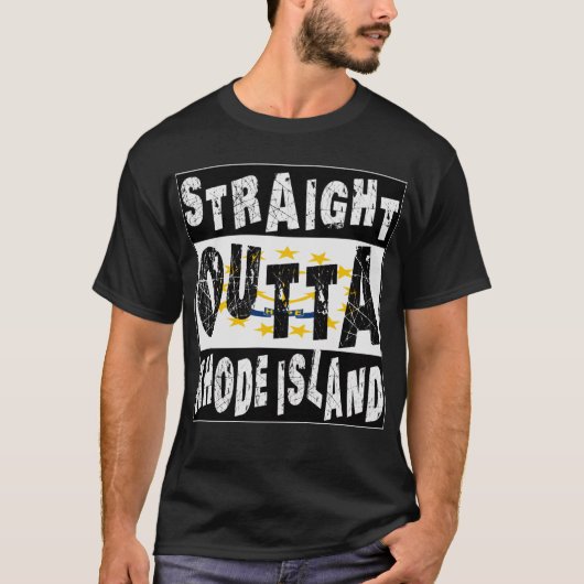 CUSTOM Direkt außerhalb Rhode T-Shirt Meme (Vorderseite)
