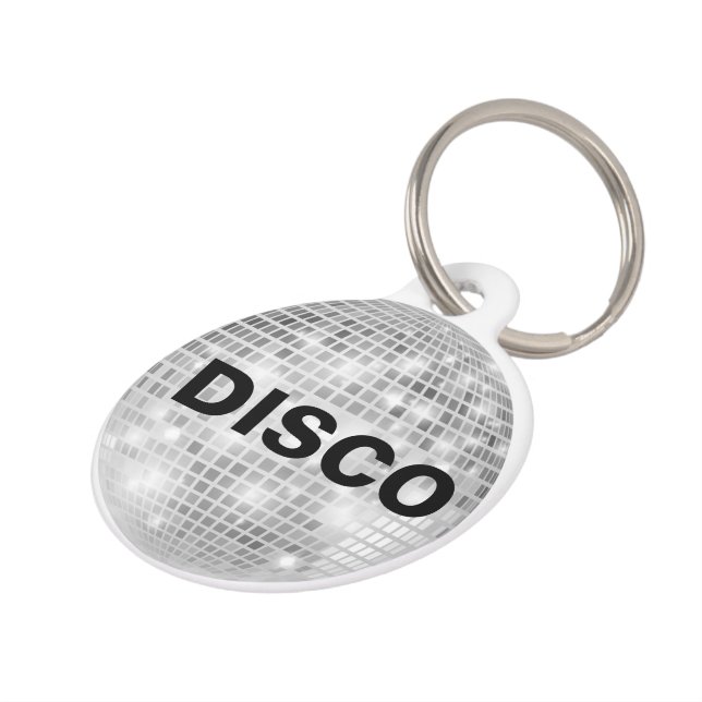 Custom Disco Ball Tag Haustiermarke (Seite)