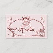 Custom Disco Geburtstagsfeier Platzkarte (Vorderseite)