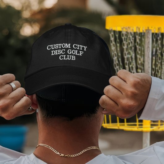 Custom Disk Golf Club Team Player Geschenkdiskette Bestickte Baseballkappe
