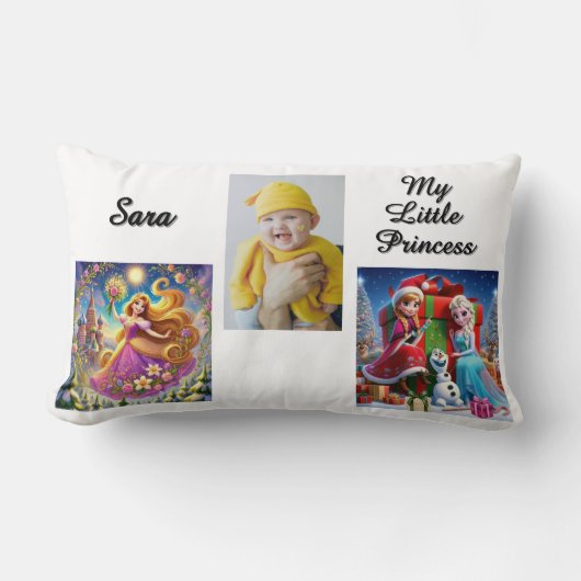 Custom Disney Princess Picture Pillow Throw Pillow Lendenkissen (Vorderseite)