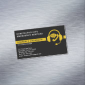 Custom Dispatcher Modern 911 Emergency Dept Logo Magnetische Visitenkarte (Beispiel)