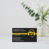 Custom Dispatcher Modern 911 Emergency Dept Logo Visitenkarte (Stehend Vorderseite)