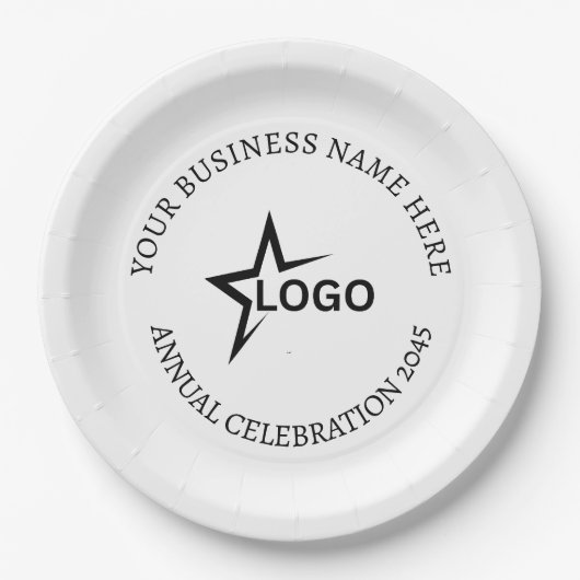 Custom Disposable Business Party Pappteller (Vorderseite)