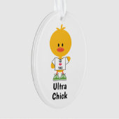 Custom Distance Personalisiert Ultra Chick Maratho Ornament (Vorderseite)