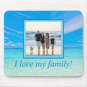 Custom DIY Foto Personalisiert Beach Liebe Meine F Mousepad