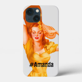 Custom DIY Mit Monogramm Vintage niedliche Dame ge Case-Mate iPhone Hülle