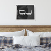 Custom DJ Leinwand Wall Art mit Vinyl Record (Insitu (Schlafzimmer))