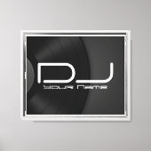 Custom DJ Leinwand Wall Art mit Vinyl Record (Vorderseite)