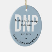 Custom DNP Doctor of Nursing Practice Abschluss Keramik Ornament (Rechts)