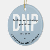 Custom DNP Doctor of Nursing Practice Abschluss Keramik Ornament (Links)