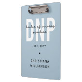 Custom DNP Doctor of Nursing Practice Abschluss Klemmbrett (Links)