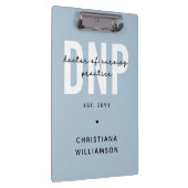 Custom DNP Doctor of Nursing Practice Abschluss Klemmbrett (Rechts)