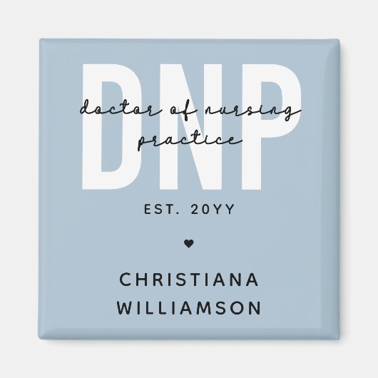 Custom DNP Doctor of Nursing Practice Abschluss Magnet (Vorne)