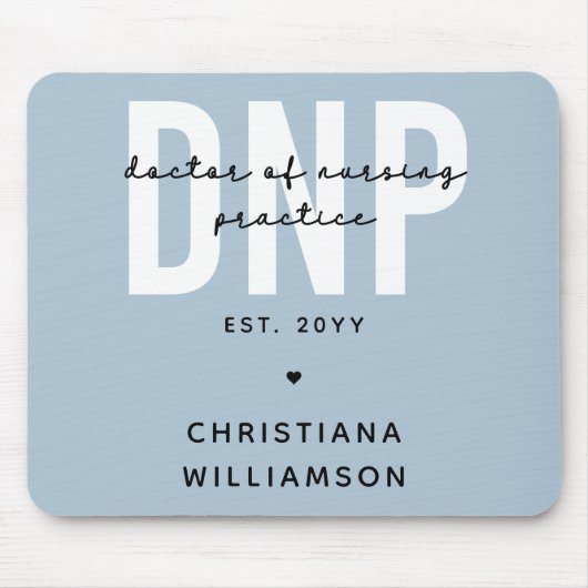 Custom DNP Doctor of Nursing Practice Abschluss Mousepad (Vorne)