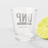 Custom DNP Doctor of Nursing Practice Abschluss Schnapsglas (Rückseite)