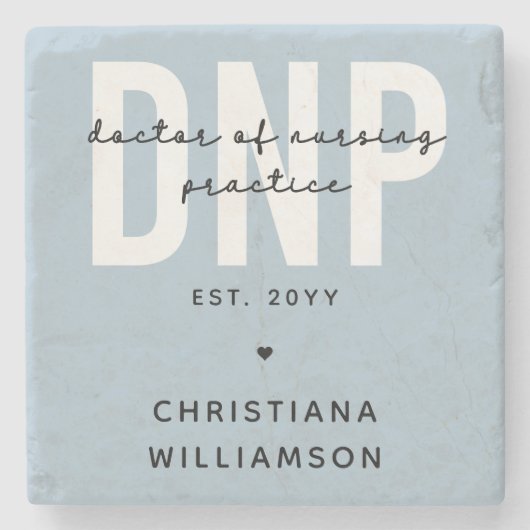 Custom DNP Doctor of Nursing Practice Abschluss Steinuntersetzer (Vorderseite)