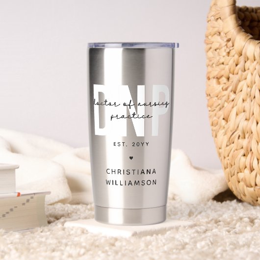 Custom DNP Doctor of Nursing Practice Abschluss Thermobecher (Wohnzimmer)