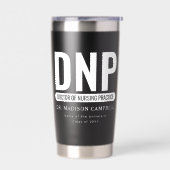 Custom DNP Doctor of Nursing Practice Abschluss Thermobecher (Links)