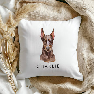 Custom Doberman Dog Lover Geschenke Kissen