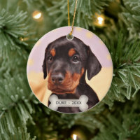 Custom Doberman Puppy Dog Foto