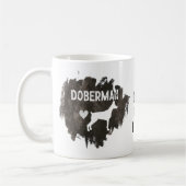 Custom Doberman Vater Vatertag Hund Lover Kaffeetasse (Links)