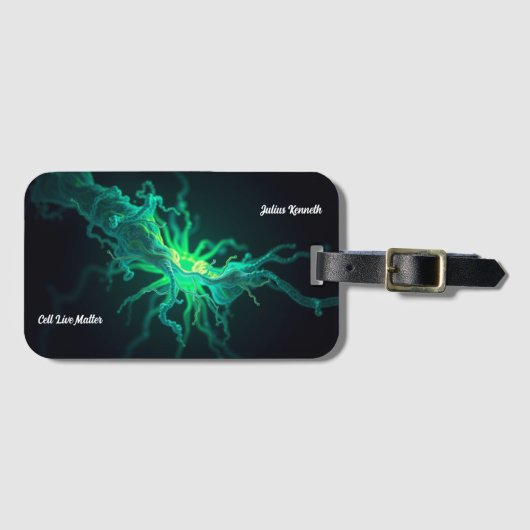 Custom Doctor Nurse Biological Cell Science Art Gepäckanhänger (Vorderseite (Horizontal))