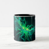 Custom Doctor Nurse Biological Cell Science Art Zweifarbige Tasse (Mittel)