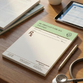 Custom Doctor Prescription Notepad Editable RX Pad Notizblock