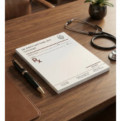 Custom Doctor Prescription Notepad Editable RX Pad Notizblock