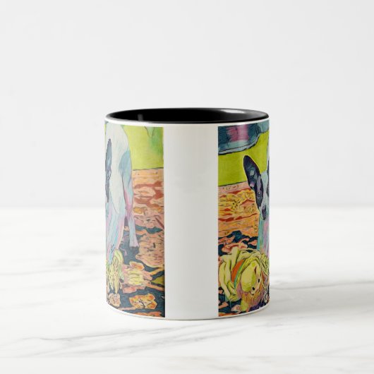 Custom Dog Art Coffee Tasse (Mittel)