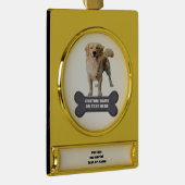 Custom Dog Bone Name Ornament (Rechts)
