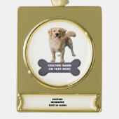 Custom Dog Bone Name Ornament (Vorderseite)
