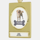 Custom Dog Bone Name Ornament (Links)